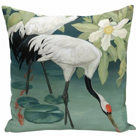 Retro Maleri Flamingo Swan Fairy Putetrekk Hjem Stoff Sofa