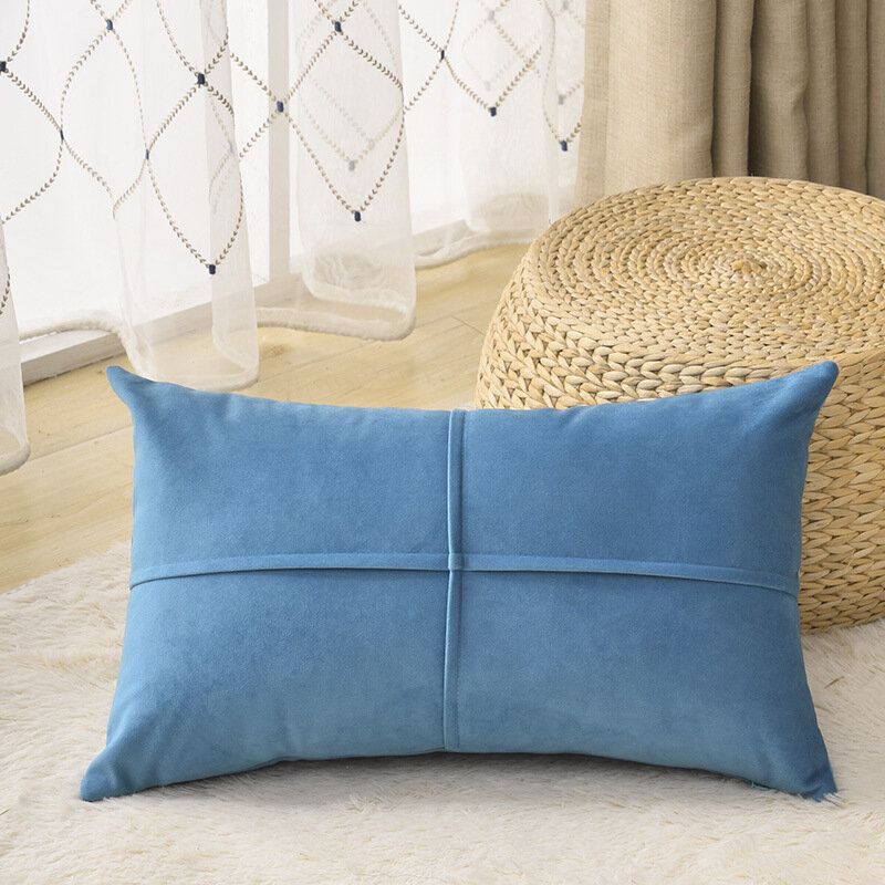 Solid Color Velvet Cushion Midje Putetrekk Nordic Home Lang