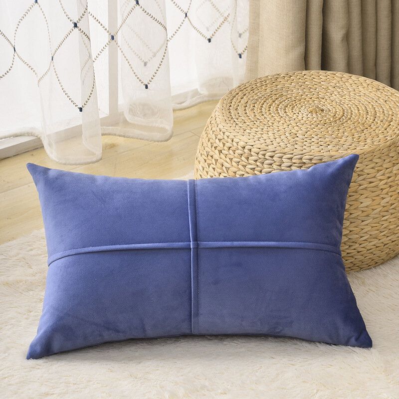 Solid Color Velvet Cushion Midje Putetrekk Nordic Home Lang