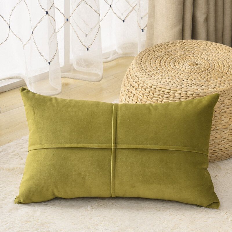 Solid Color Velvet Cushion Midje Putetrekk Nordic Home Lang