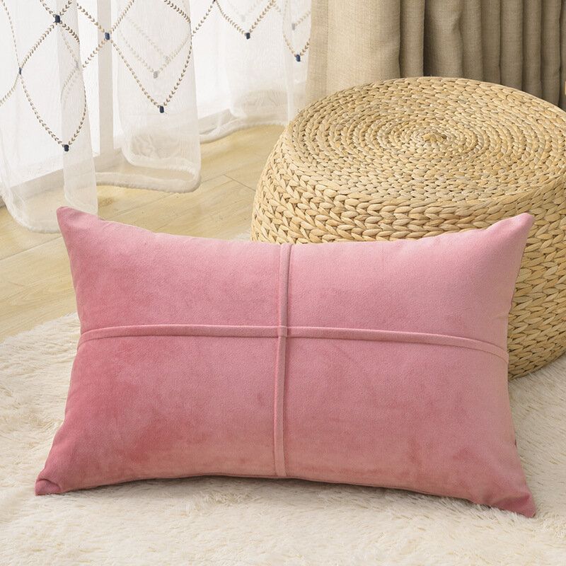 Solid Color Velvet Cushion Midje Putetrekk Nordic Home Lang