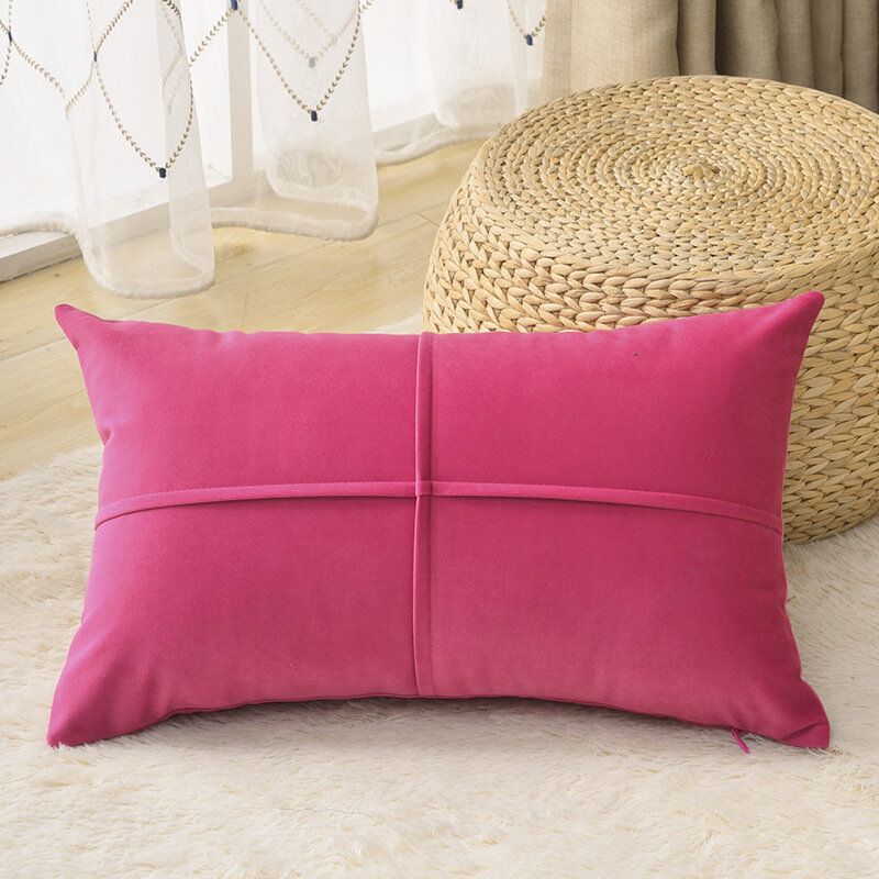 Solid Color Velvet Cushion Midje Putetrekk Nordic Home Lang