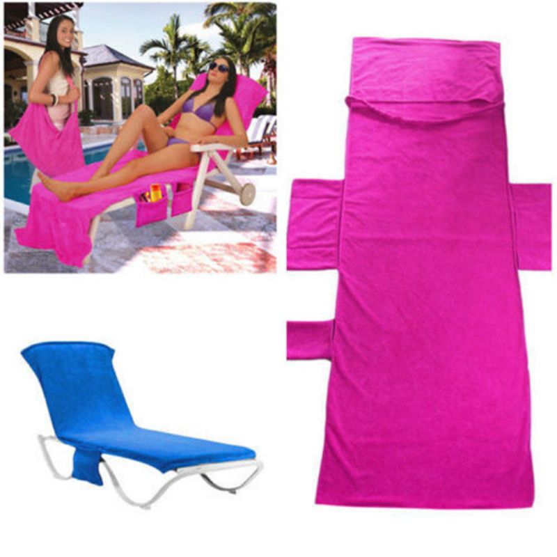 Solseng Mate Beach Towel For Holiday Garden Lounge Med Lommer