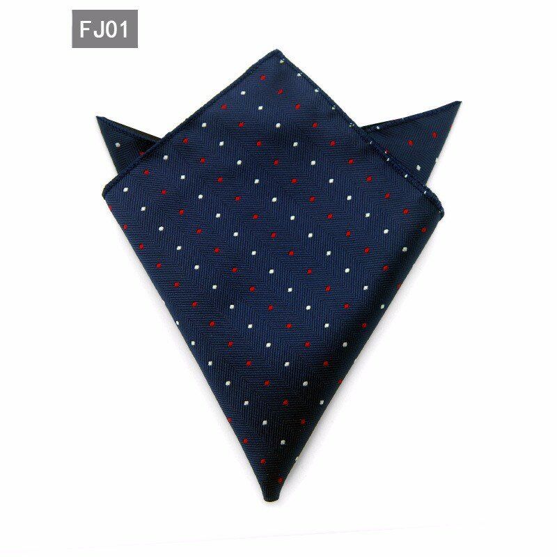 Square Dot Western Style Lommetørkle For Menn Dress Paisley Pocket Tie Lommetørklær