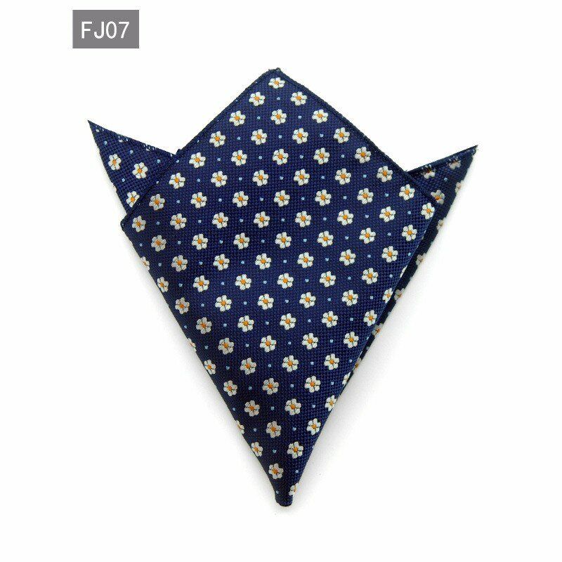 Square Dot Western Style Lommetørkle For Menn Dress Paisley Pocket Tie Lommetørklær