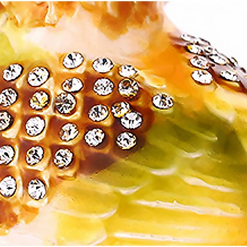 Stående Ugleformet Smykkeoppbevaringsboks Dryppoljesett Med Diamantmetallhåndverksmøbler For Kvinner Å Oppbevare Smykker Og Gaver