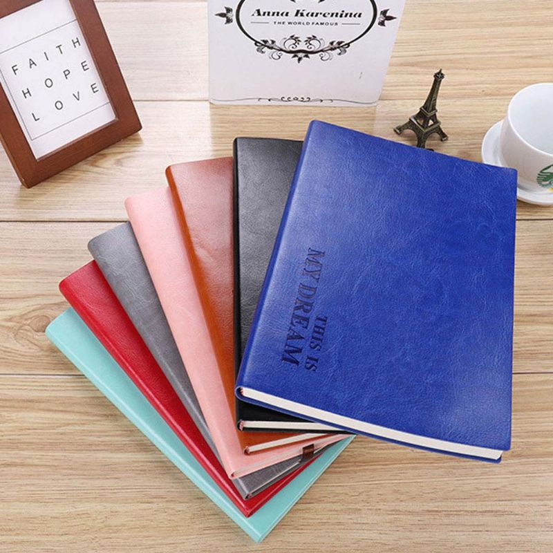 Armored Pu Leather A6/b6/a5/b5/a4 Notebook Journal Diary 200 Sider