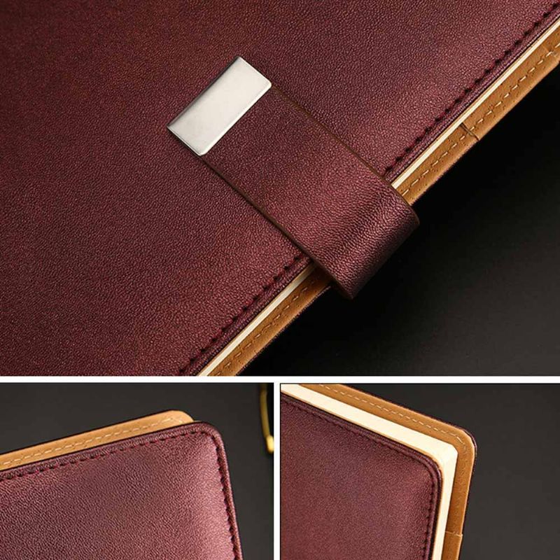 Business Pu Leather Notebook Journal Dagbok 22*15cm