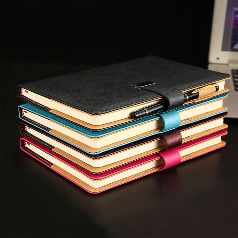 Business Pu Leather Notebook Journal Dagbok 22*15cm