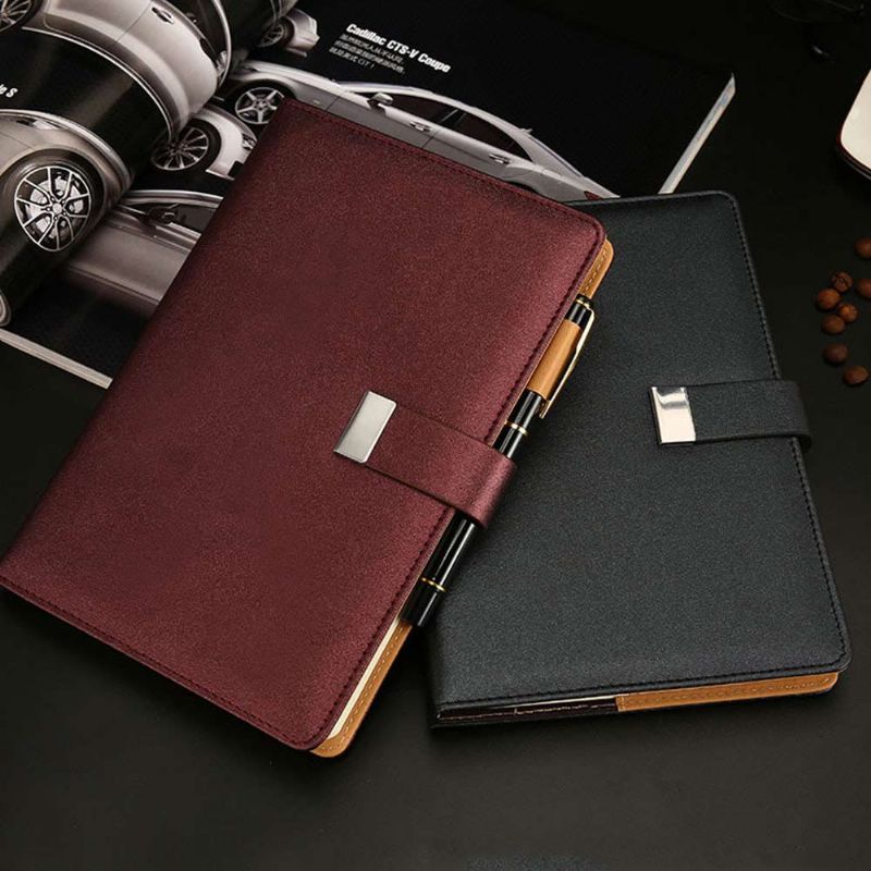 Business Pu Leather Notebook Journal Dagbok 22*15cm