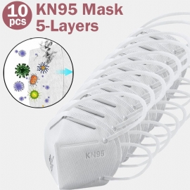 10 Stk / Pakke 0f Kn95-masker Bestått Gb-2626-kn95-testen Pm2.5-filtermaske