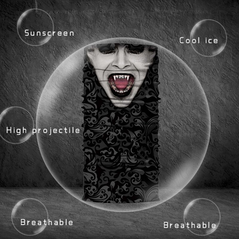 3d Joker Digital Printing Sport Variety Magic Riding Hood Mask Hette