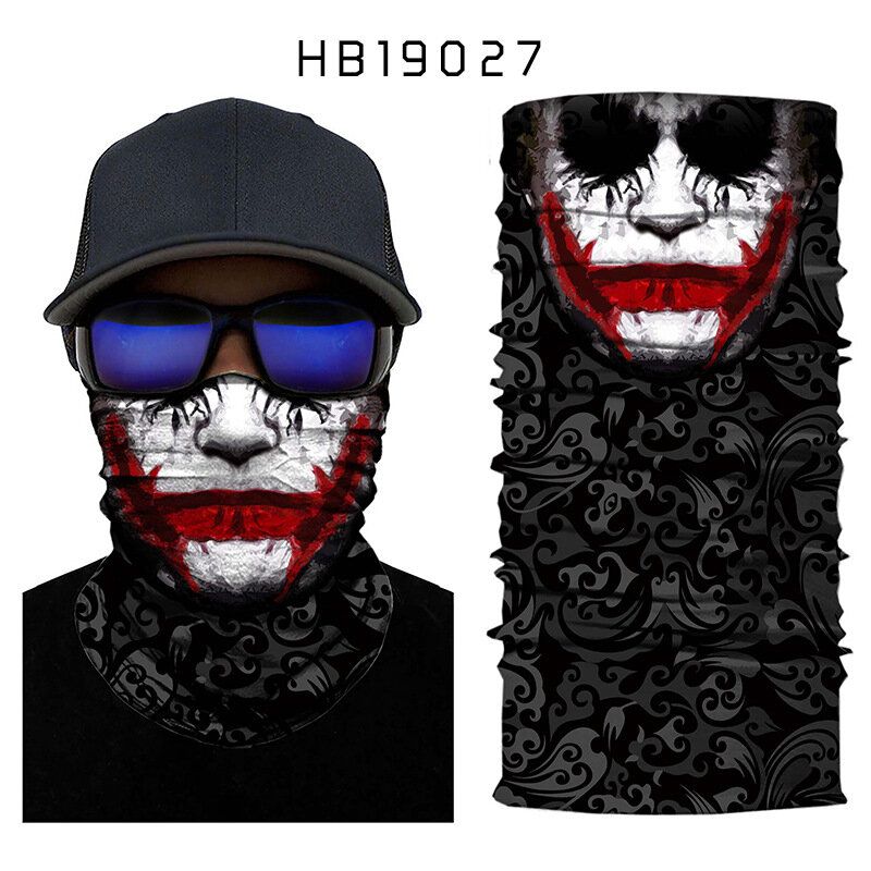 3d Joker Digital Printing Sport Variety Magic Riding Hood Mask Hette