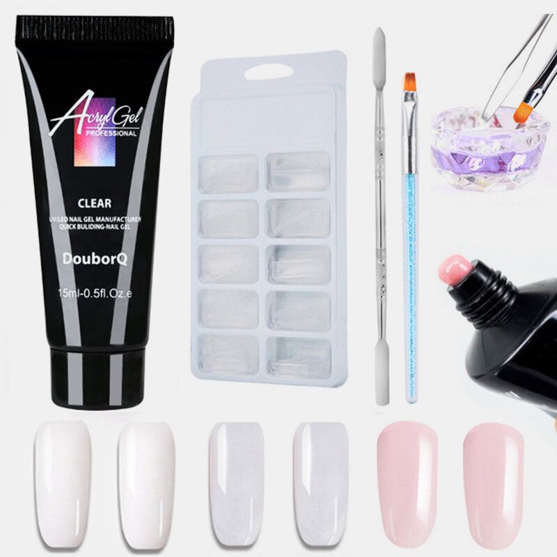 4 Stk Jelly Gel Sett For Nail Extension Soak Off Quick Builder Crystal Gel Art Gel Kit