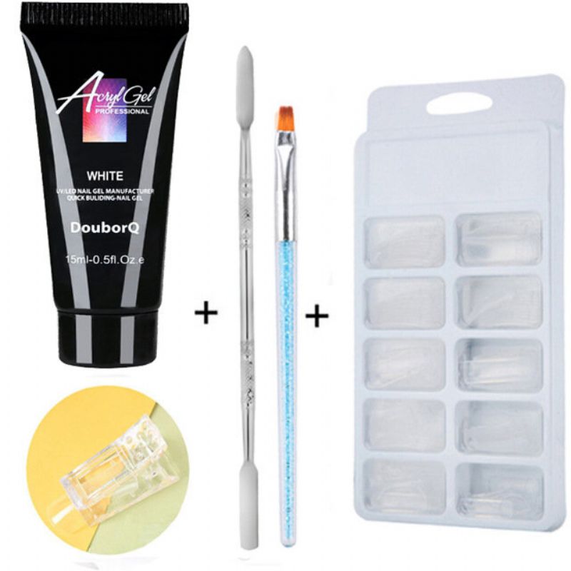 4 Stk Jelly Gel Sett For Nail Extension Soak Off Quick Builder Crystal Gel Art Gel Kit