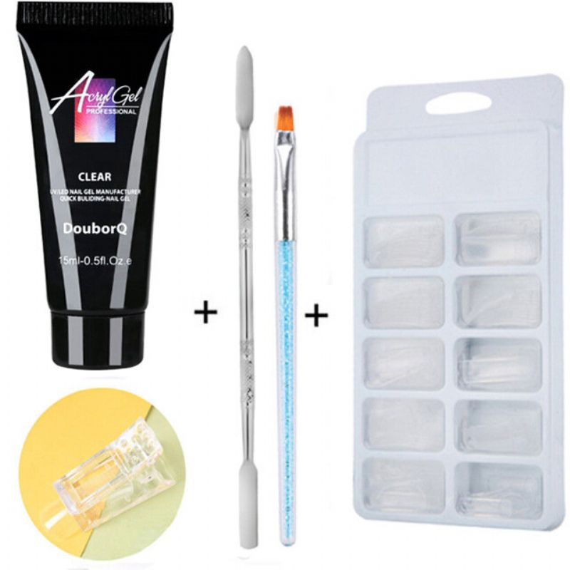 4 Stk Jelly Gel Sett For Nail Extension Soak Off Quick Builder Crystal Gel Art Gel Kit