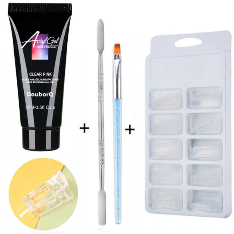 4 Stk Jelly Gel Sett For Nail Extension Soak Off Quick Builder Crystal Gel Art Gel Kit