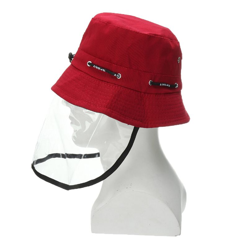 Anti-spytt Beskyttelsesmaske Hat Anti-dugg Anti-splash Fisherman Full Face Cap