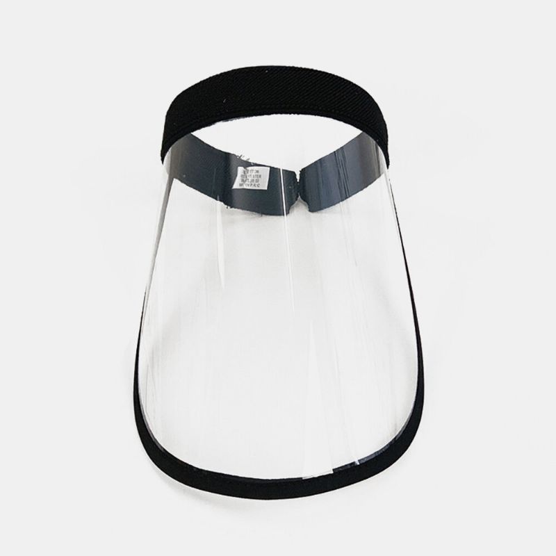 Bærbar Støvtett Hette Big Rim Cover Face Hat Transparent Tom Top Hat