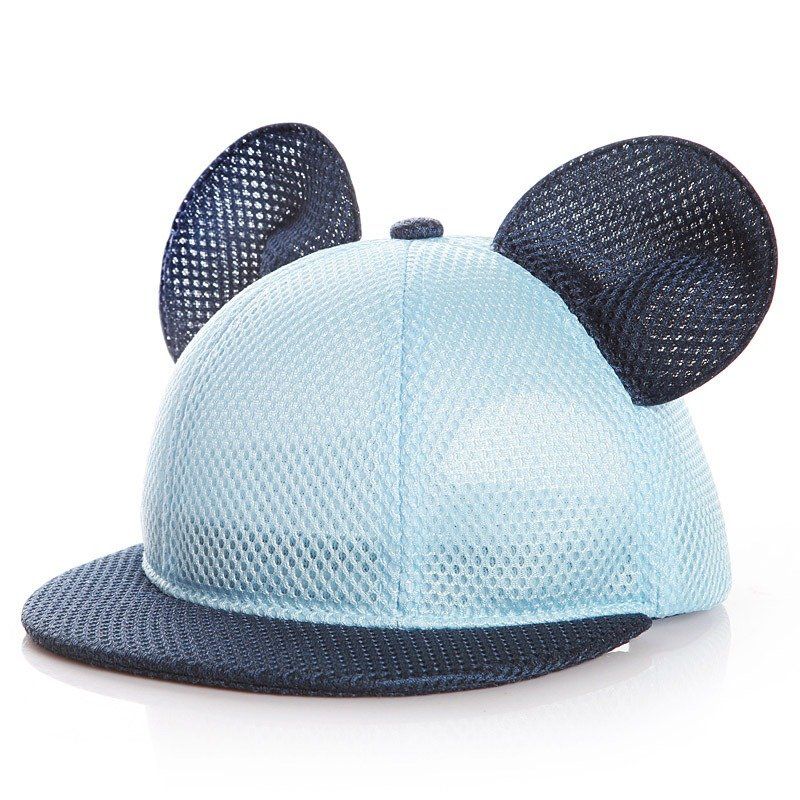 Barn Voksne Sommer Pustende Søt Mikke Øre Cap Utendørs Casual Travel Mesh Baseball Hat