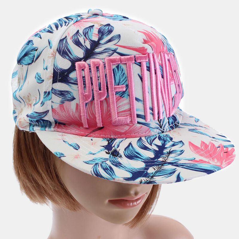 Blomsterbaseballcaps For Kvinner Unisex Toppvisir Snapback Justerbare Hiphop-hatter