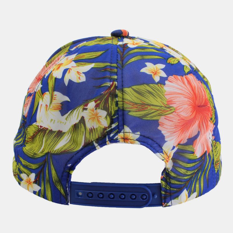 Blomsterbaseballcaps For Kvinner Unisex Toppvisir Snapback Justerbare Hiphop-hatter