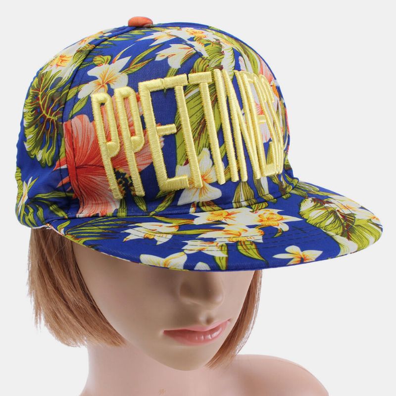 Blomsterbaseballcaps For Kvinner Unisex Toppvisir Snapback Justerbare Hiphop-hatter