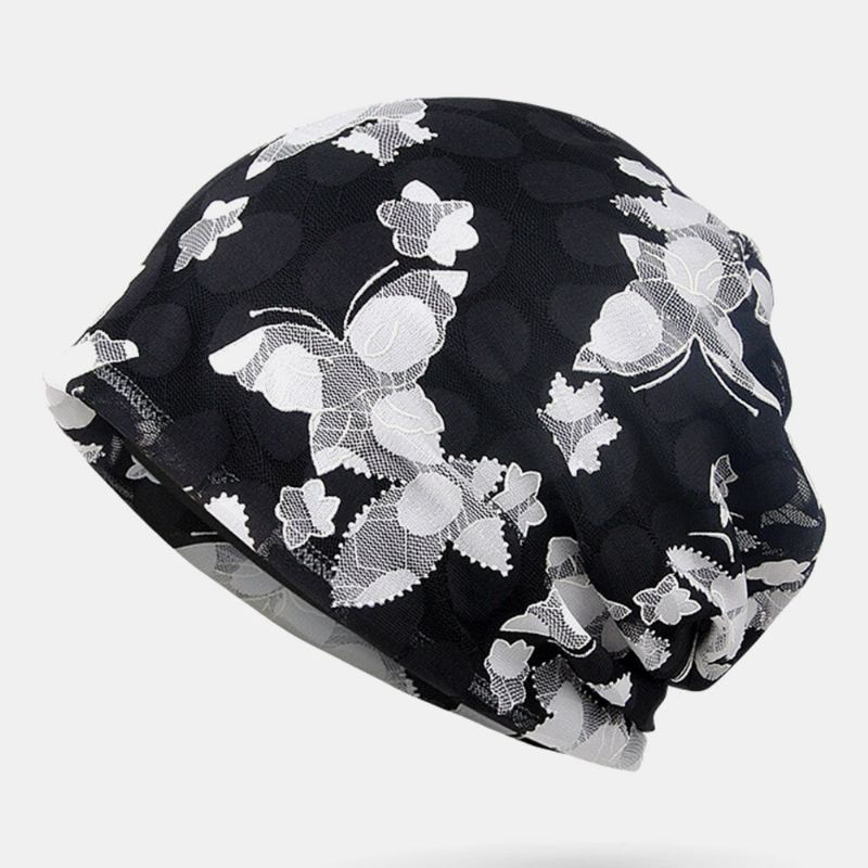 Butterfly Beanie Hat Utskrift Kjemoterapi Cap Turban Cap