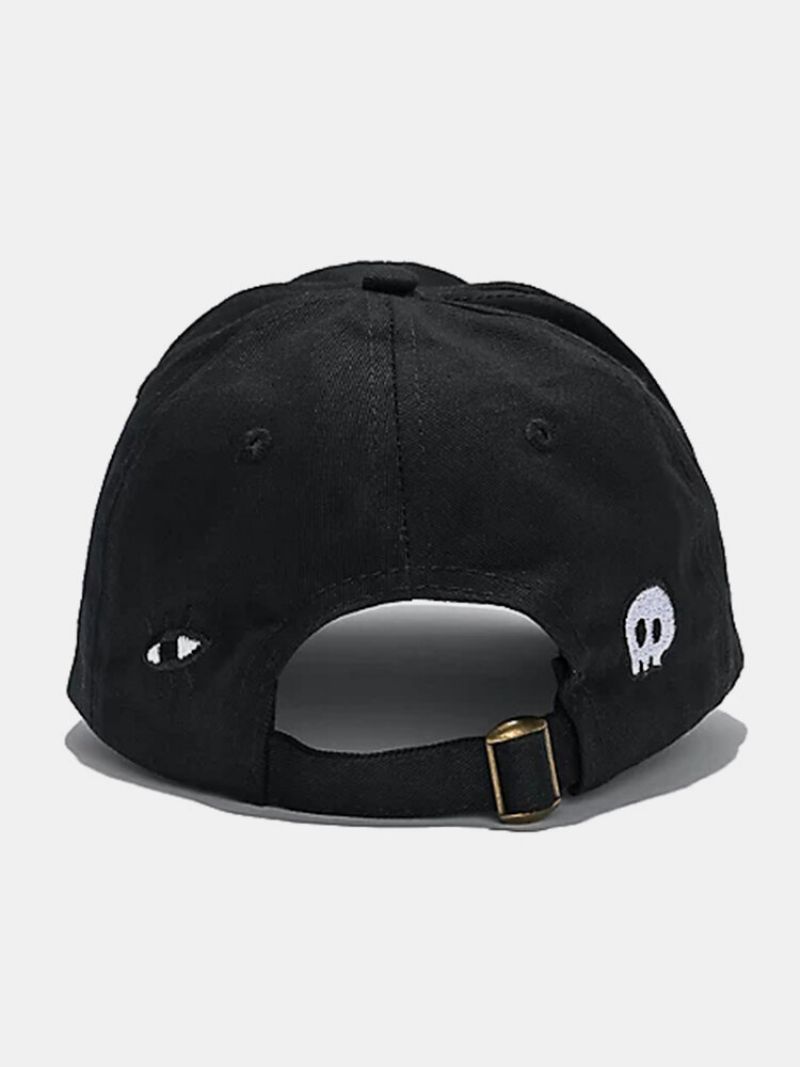 Collrown Unisex Bomull Tegneseriemønster Broderi Mote All-match Justerbar Utendørs Solskjerm Peaked Caps Baseball