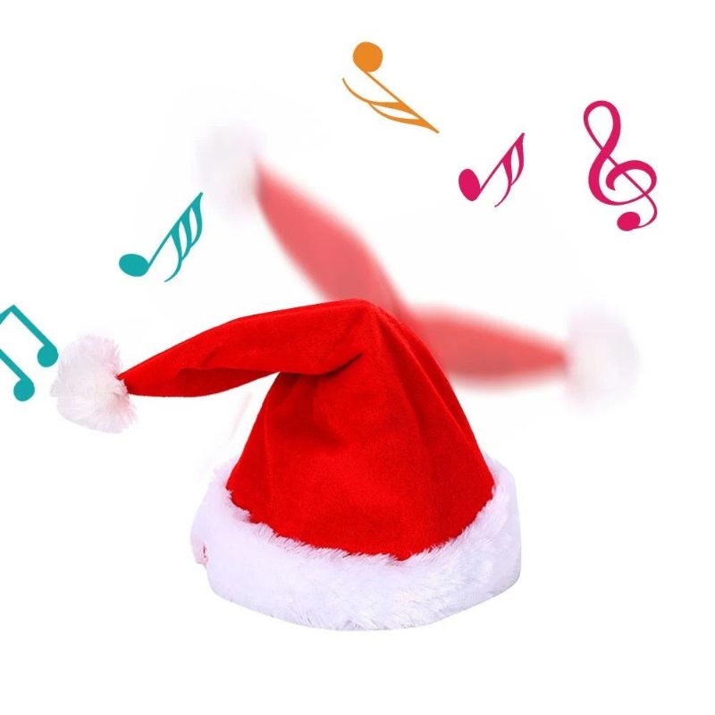 Creative Soft Electric Musical Christmas Hat Størrelse Justerbar Julenisselue Fra Xiaomi Youpin