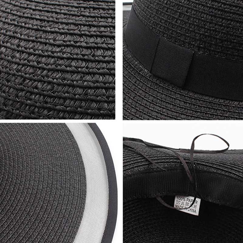 Dame Mesh Vogue Solkrem Bøtte Stråhatt Utendørs Casual Travel Beach Sea Hat