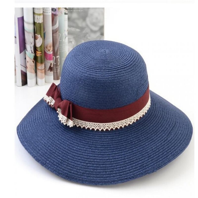 Dame Sommer Strand Bred Storbrem Solhatt Visir Cap