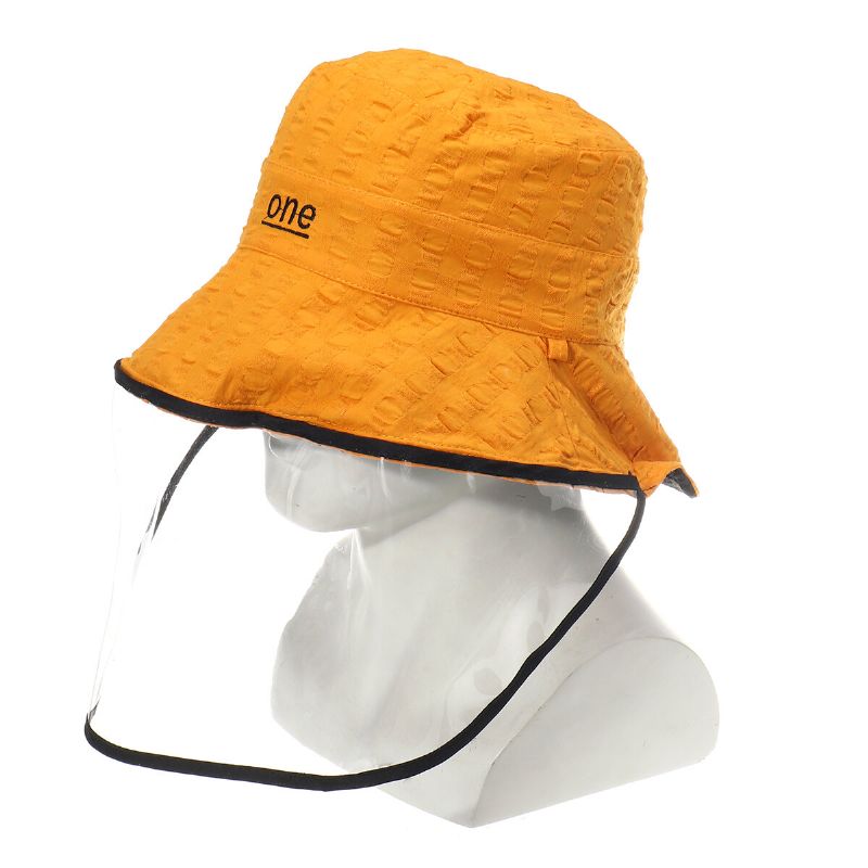 Fisherman Cap Bøttehatt Anti-spytt Støvtett Lue Sun Wide Rim Cover Face