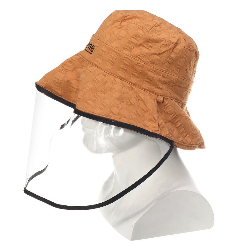 Fisherman Cap Bøttehatt Anti-spytt Støvtett Lue Sun Wide Rim Cover Face