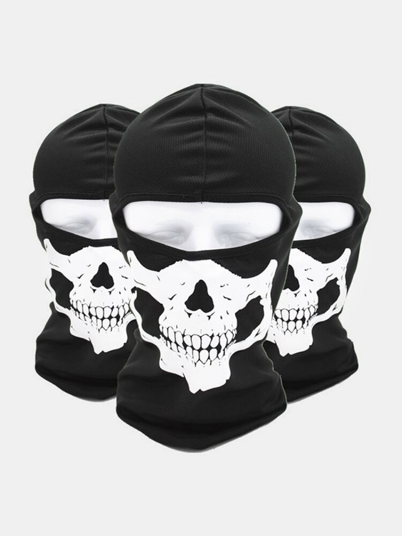 Halloween Outdoor Cs Head Cover Skull Pattern Mask