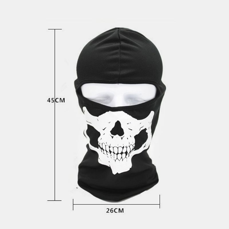 Halloween Outdoor Cs Head Cover Skull Pattern Mask