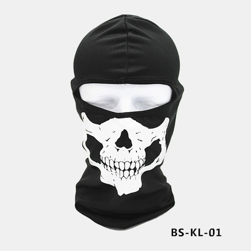 Halloween Outdoor Cs Head Cover Skull Pattern Mask