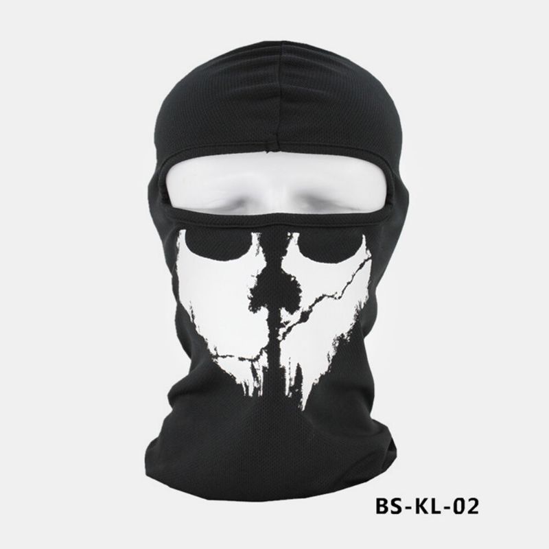 Halloween Outdoor Cs Head Cover Skull Pattern Mask