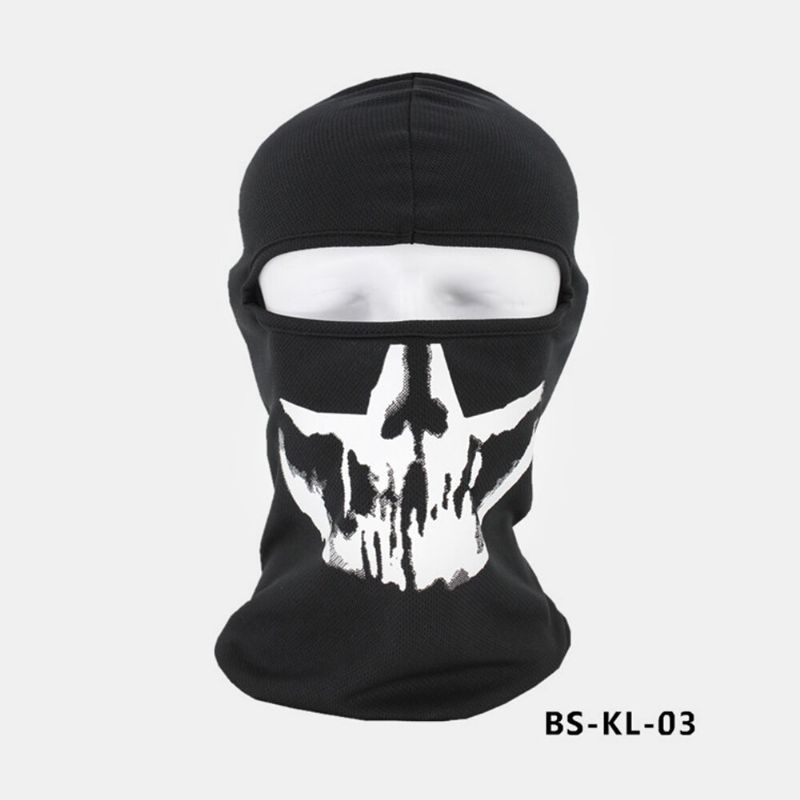 Halloween Outdoor Cs Head Cover Skull Pattern Mask