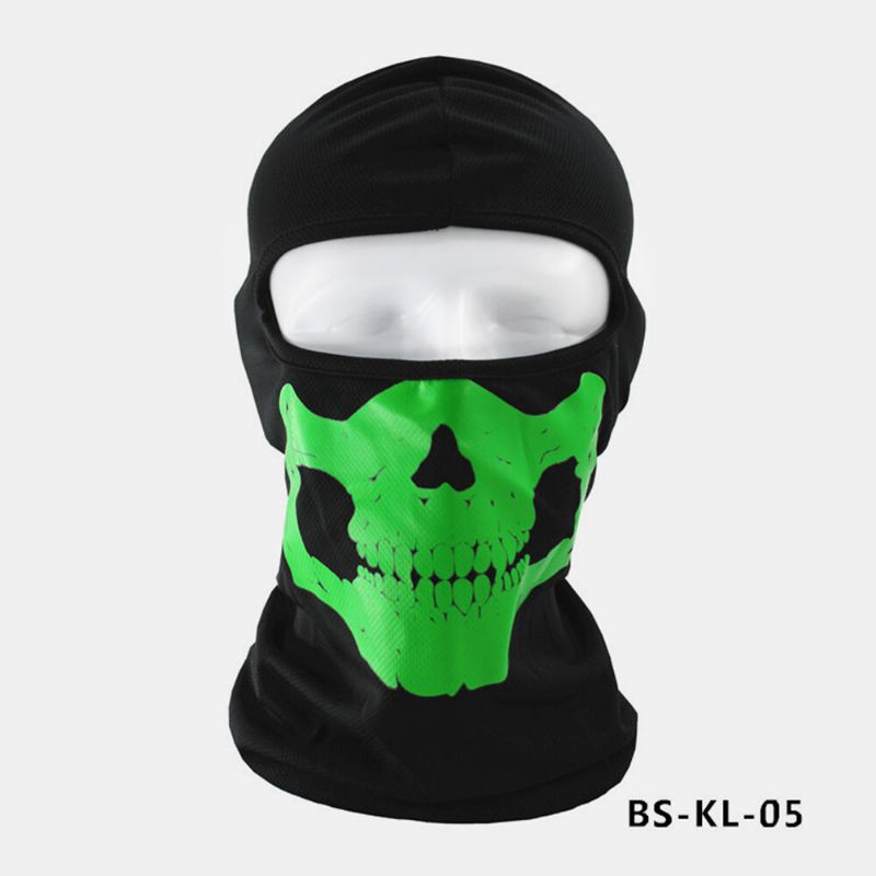 Halloween Outdoor Cs Head Cover Skull Pattern Mask