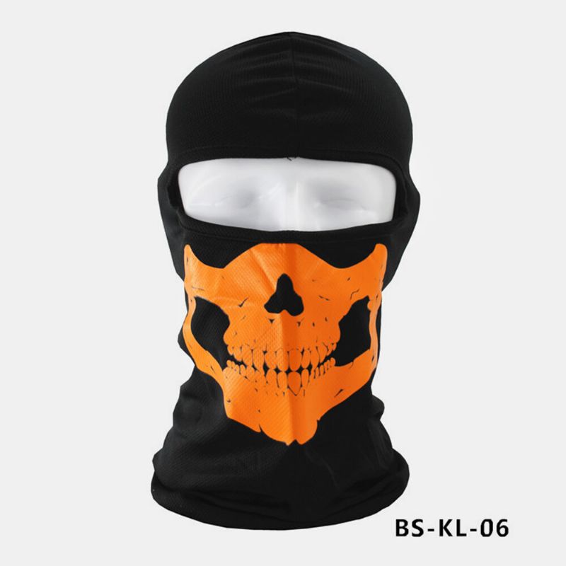 Halloween Outdoor Cs Head Cover Skull Pattern Mask