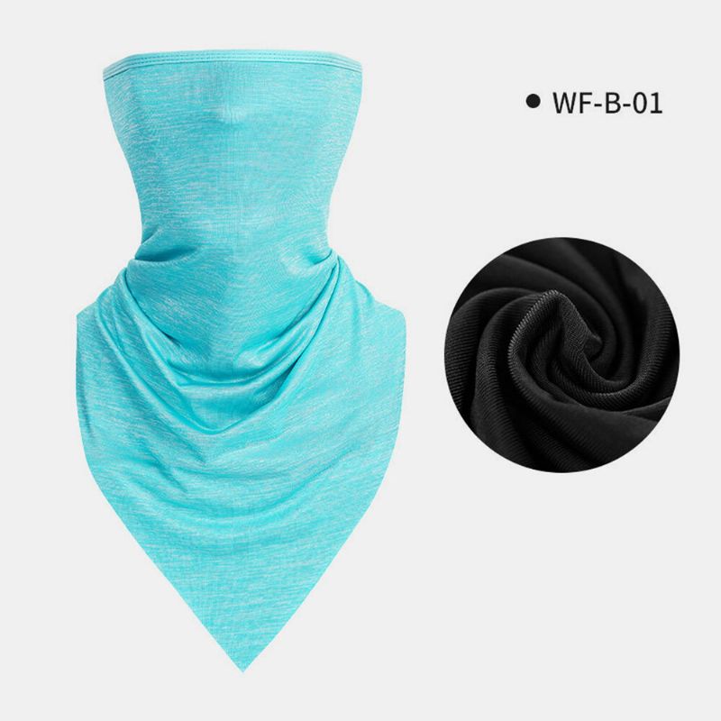 Ice Silk Triangle Skjerf Sommer Tynn Turban Solkrem Mask