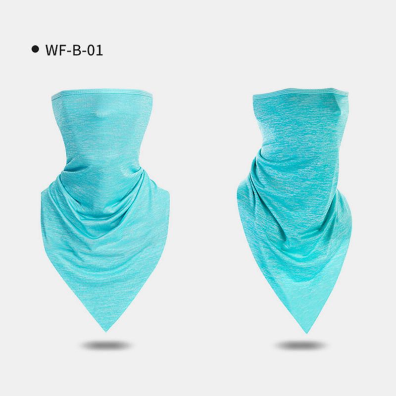 Ice Silk Triangle Skjerf Sommer Tynn Turban Solkrem Mask