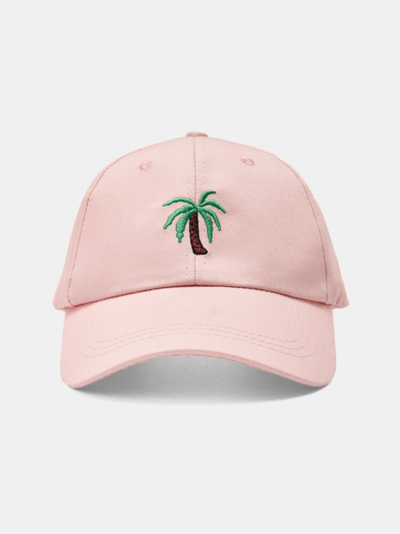 Jassy Unisex Bomull Utendørs Casual Palm Tree Vacation Brodert Baseball Cap