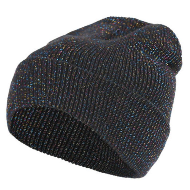 Kvinner Menn Vinter Star Strikke Ski Lue Utendørs Varm Retro Cuffed Akryl Beanie Lue