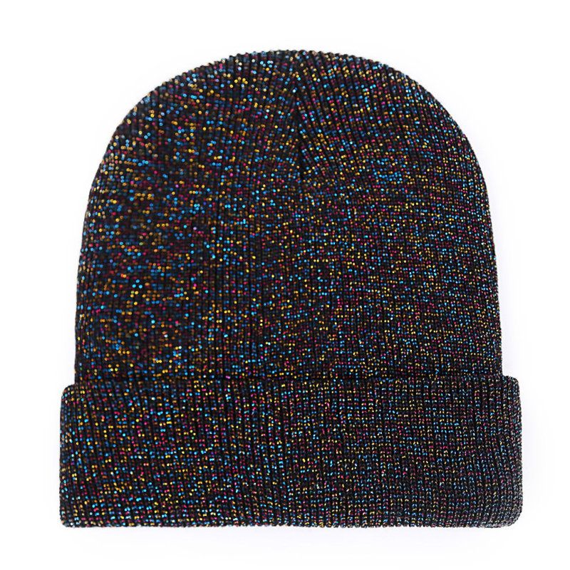 Kvinner Menn Vinter Star Strikke Ski Lue Utendørs Varm Retro Cuffed Akryl Beanie Lue