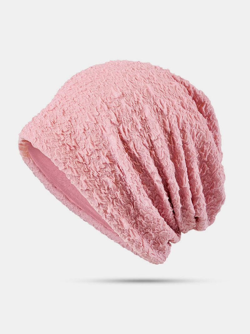 Kvinner Polyester Tynn Pustende Solskjerm Vår Høst Utendørs Turban Hat Beanie Hat