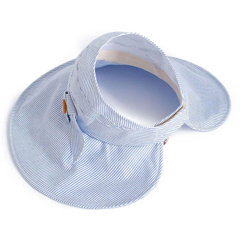 Kvinner Sommer Sammenleggbar Lin Tom Top Hat Utendørs Casual Travel Beach Sea Cap