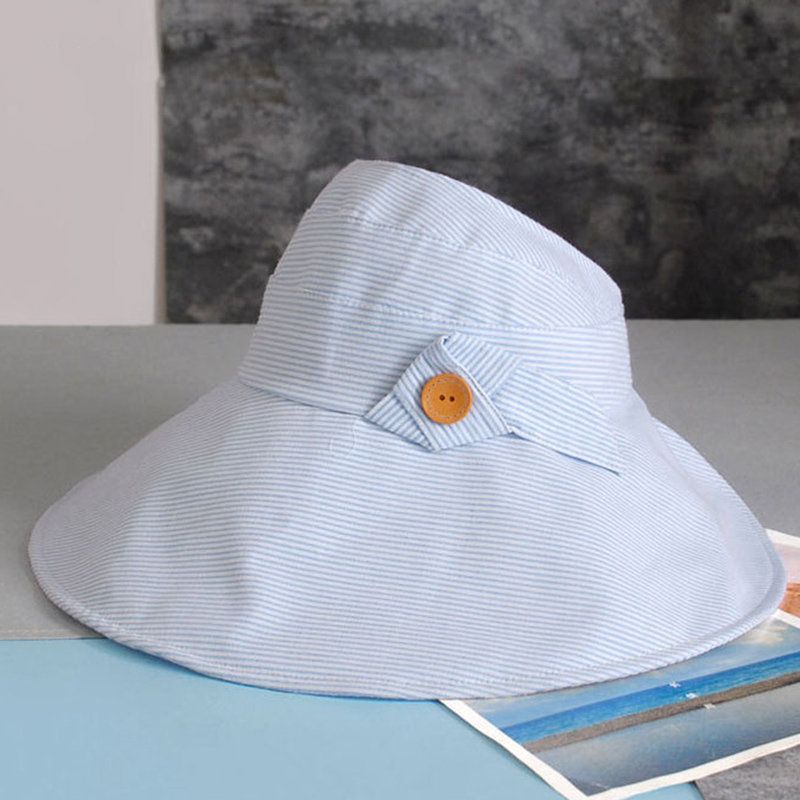 Kvinner Sommer Sammenleggbar Lin Tom Top Hat Utendørs Casual Travel Beach Sea Cap