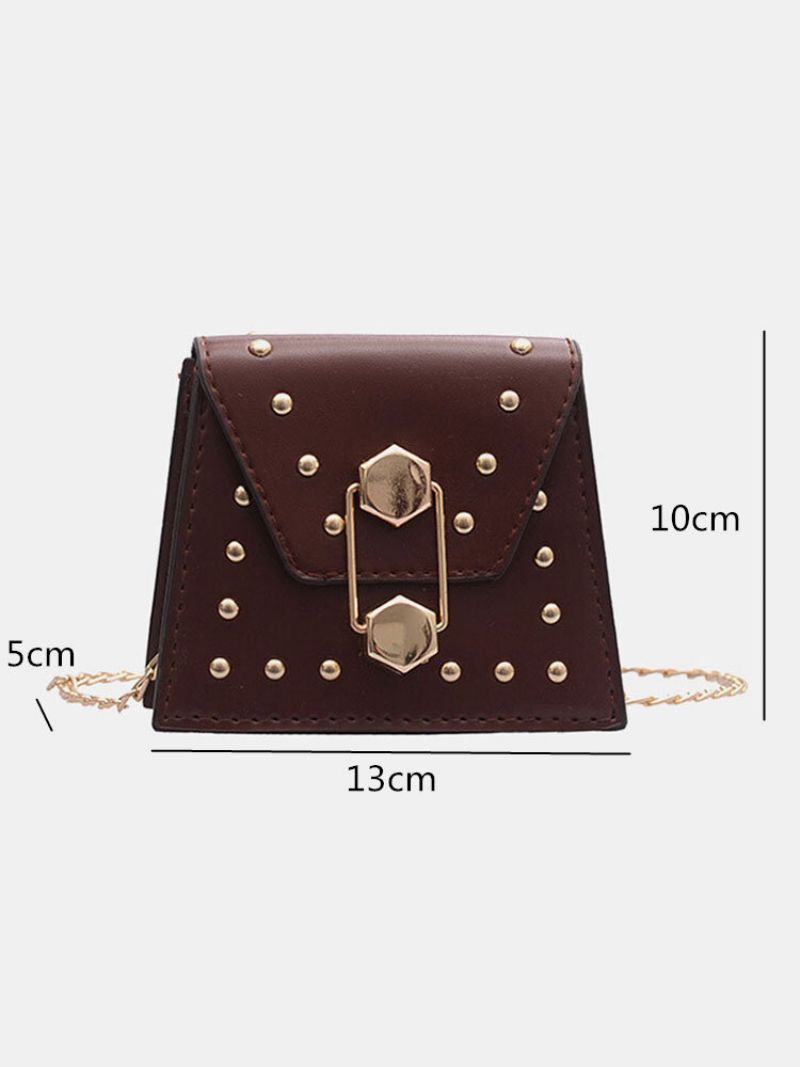 Kvinner Vintage Paljetter Naglekjede Mini Crossbody Bag